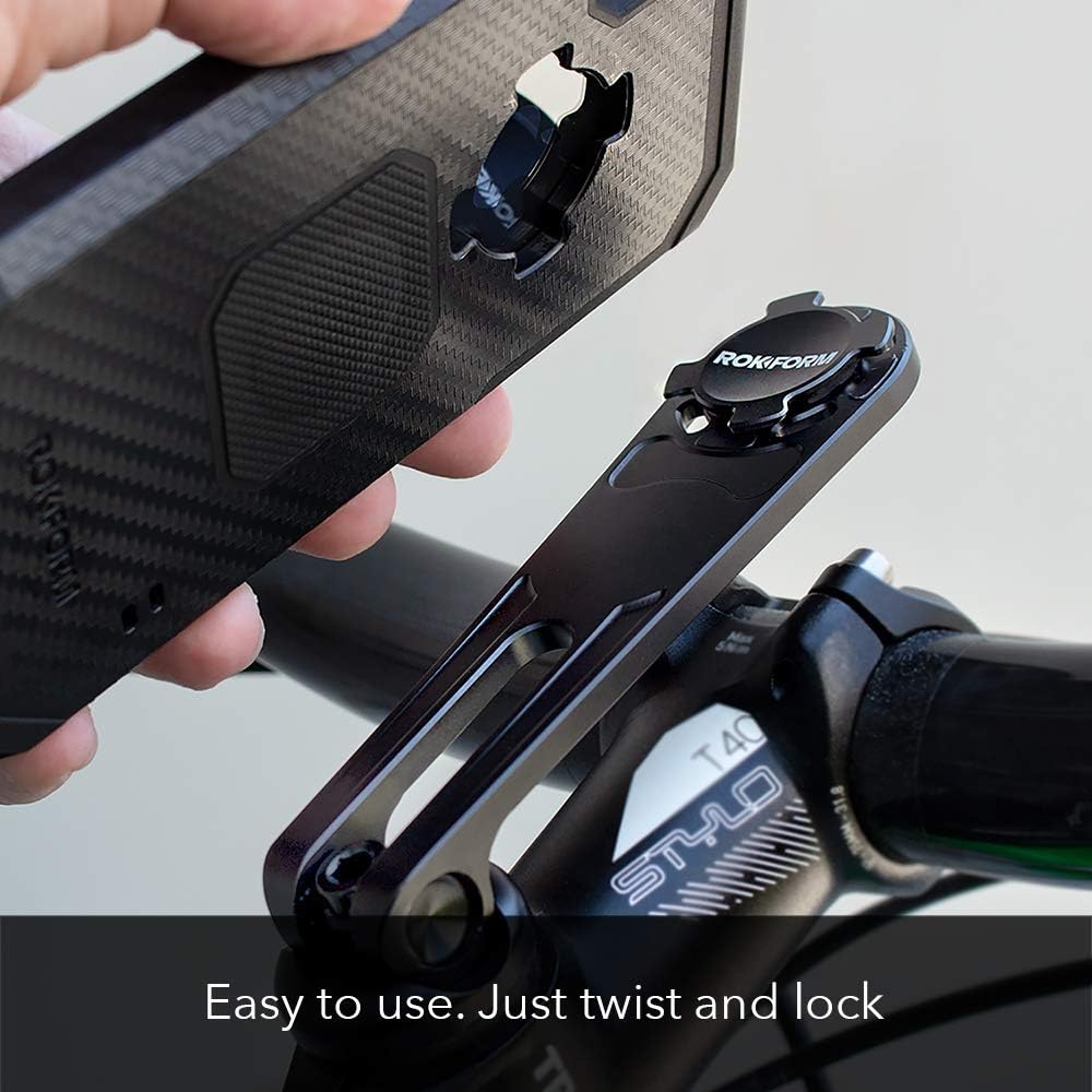 Adjustable Bicycle Phone Holder for Road or Mountain Bike, Black E206