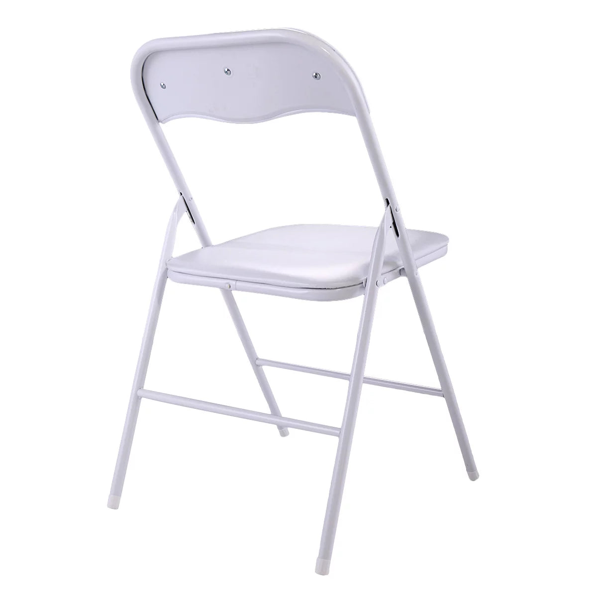 White Set of 4 Stackable Plastic Folding Chairs J192007
