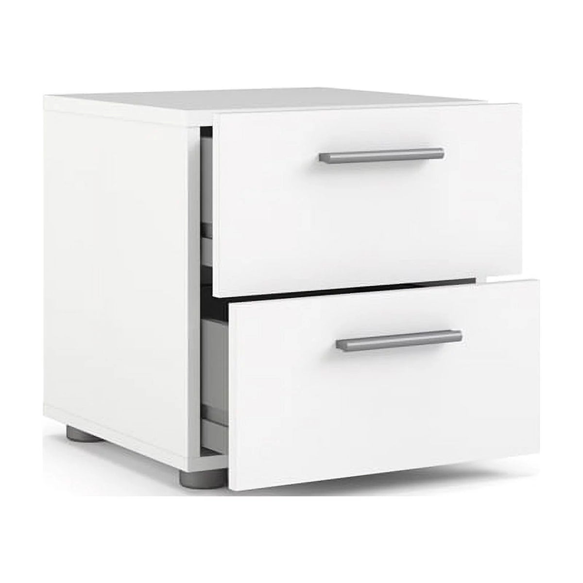 White 2 Piece 8 Drawer Double Dresser and Nightstand Bedroom Set G661