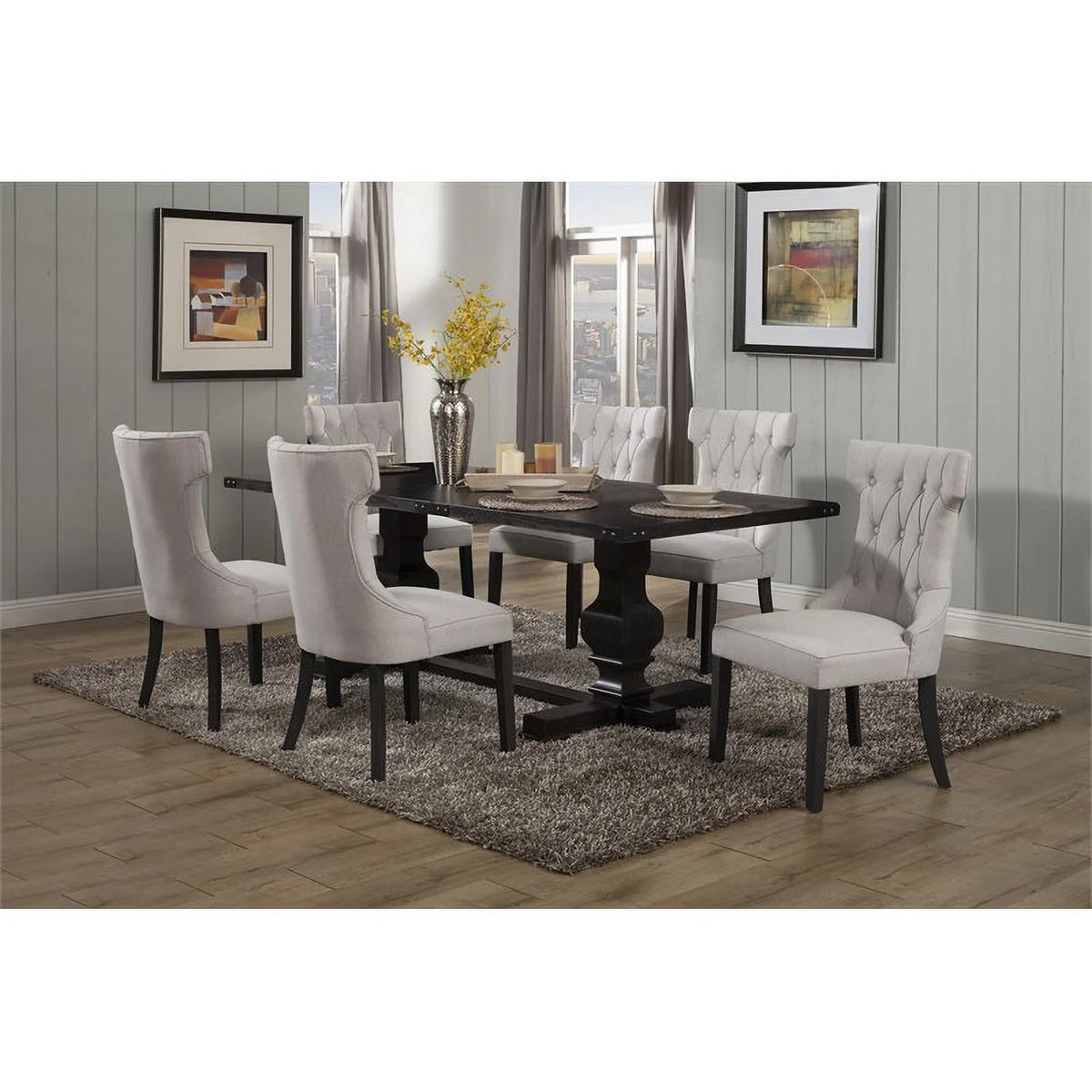 4 Piece Dining Table and Side Chairs Set X3682