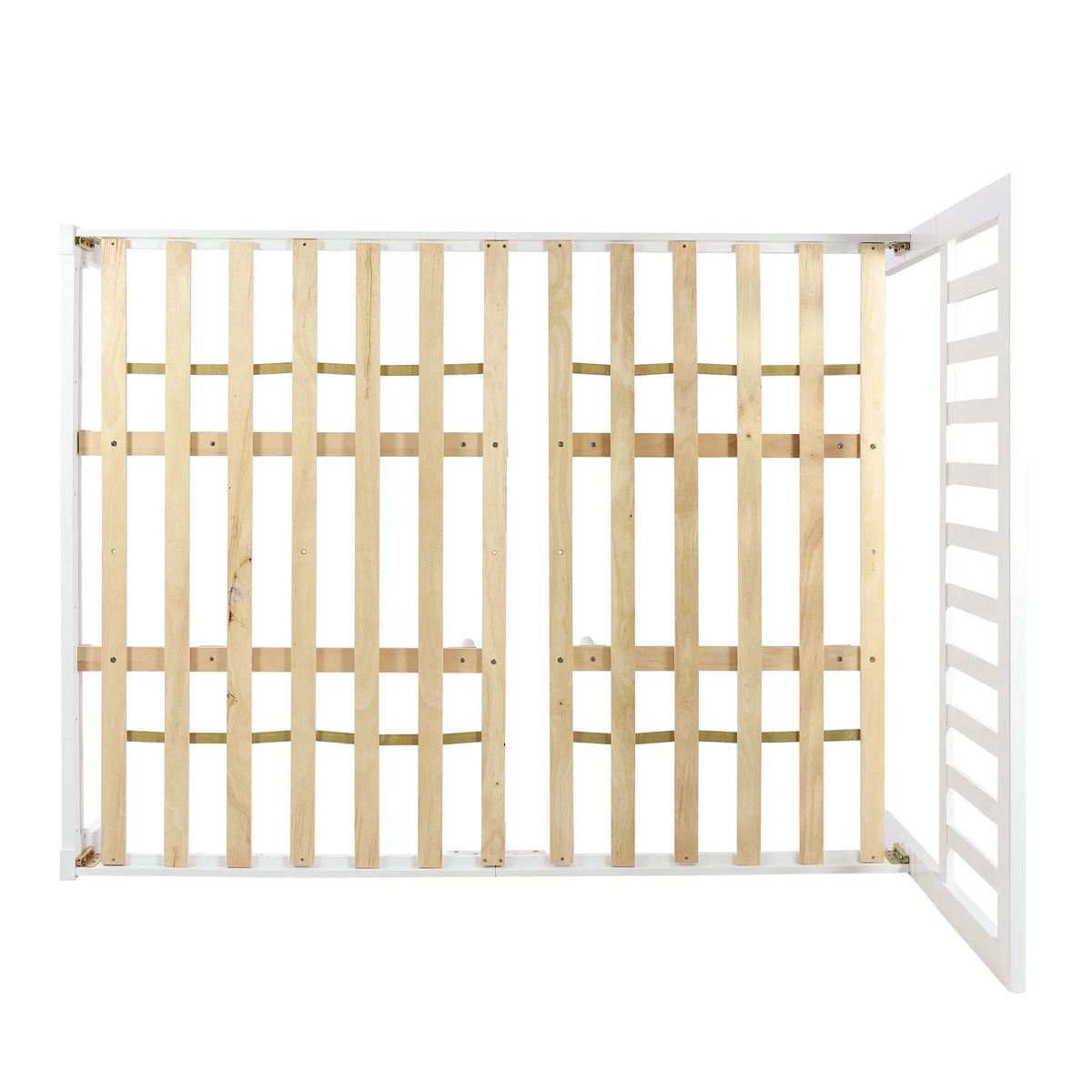 White Acacia Wood Queen Bed J571739