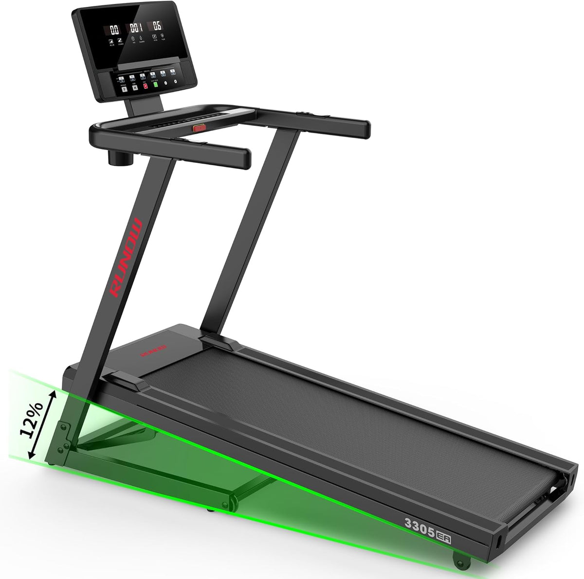 Folding Treadmill with Auto Incline W95085