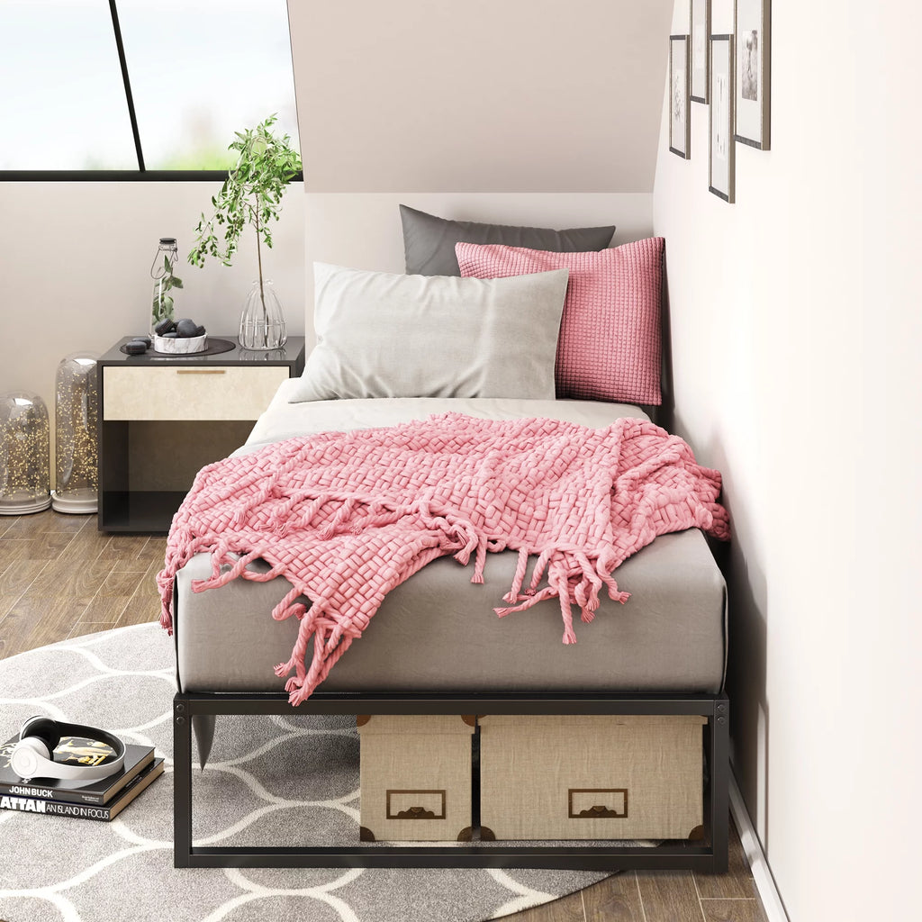 12" Metal Platform Bed Frame, Twin J997877