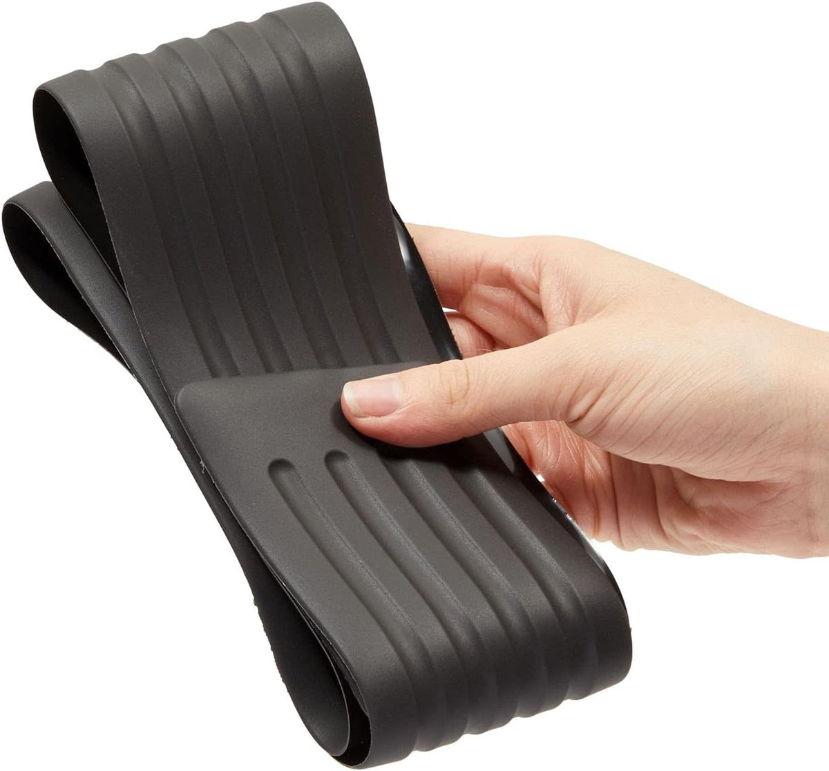 Black Rubber Rear Bumper Protector Trim Guard, 35 in, Pack of 2 J65864