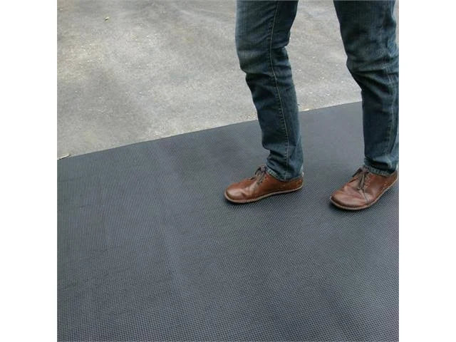 Black Traction Rubber Runner Mat D923