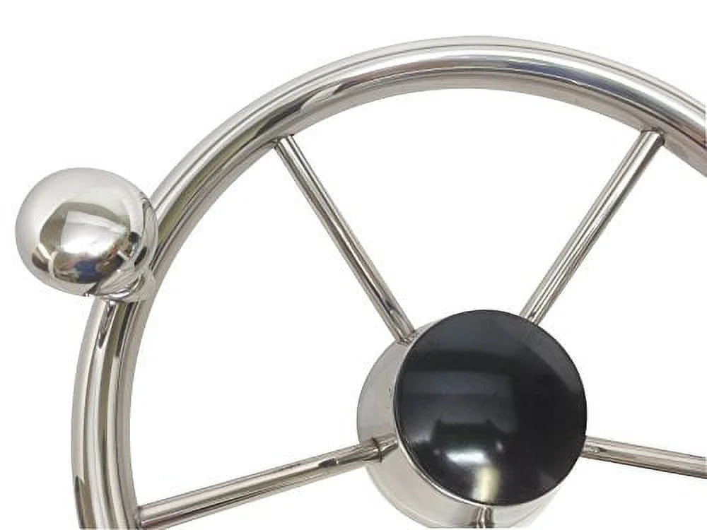 Black 5 Spoke Steering Wheel Control Knob V31841