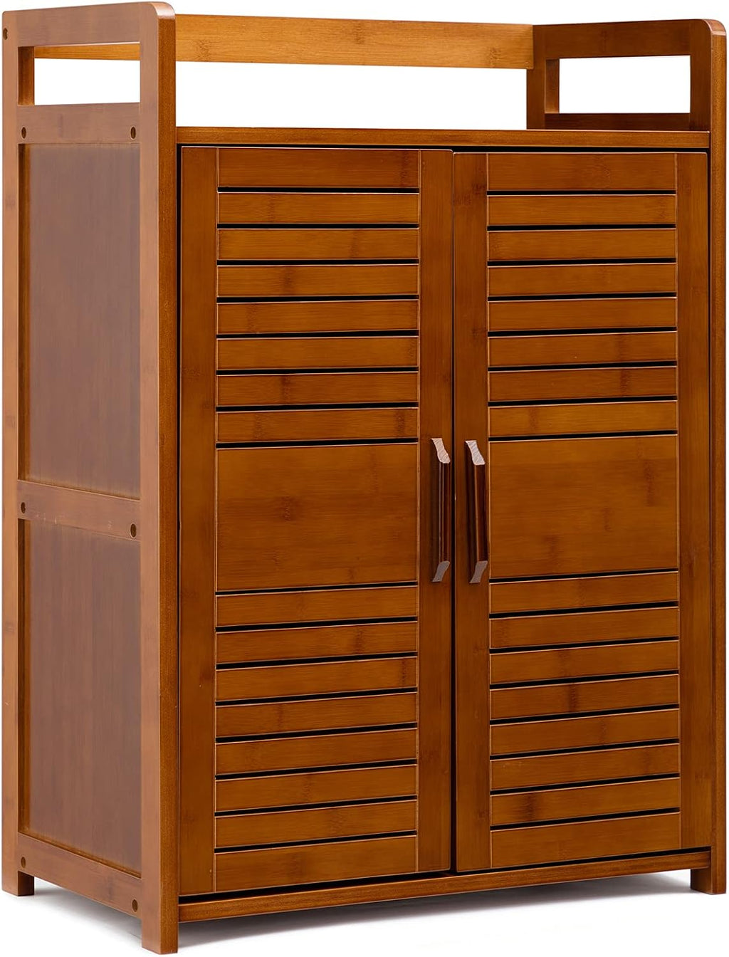 Bamboo Floor Storage Cabinet with 2 Doors U1495