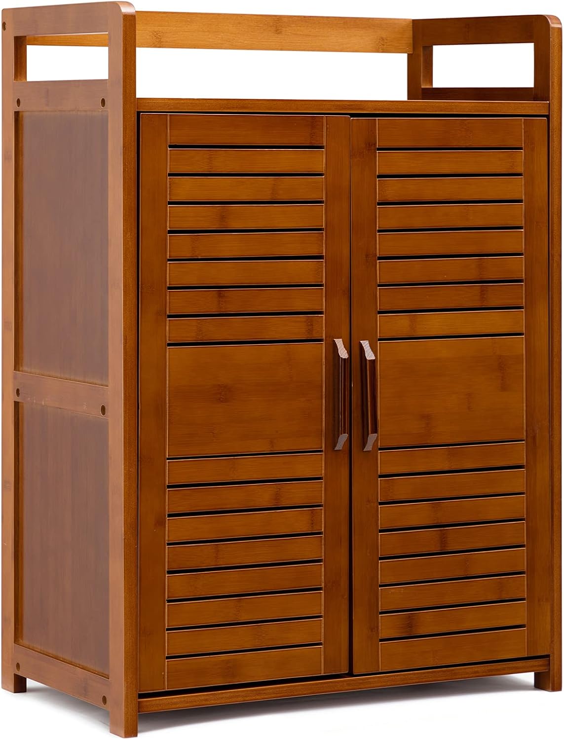 Bamboo Floor Storage Cabinet with 2 Doors U1495