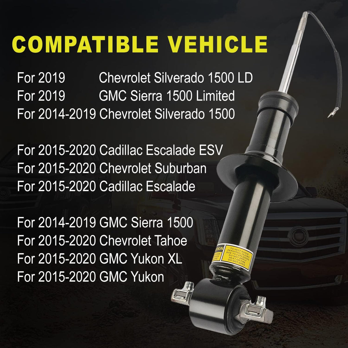 Pair Front Air Shock Absorber Suspension Strut with Magnetic Ride Control Damping B4281
