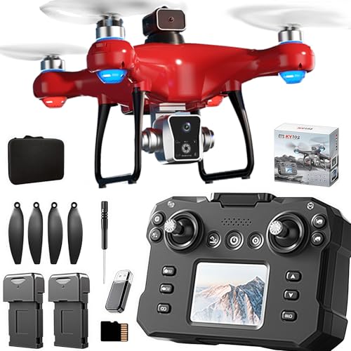 Drone with Screen Controller, Brushless Motor, Optical Flow Localization, Obstacle Avoidance, Black E594