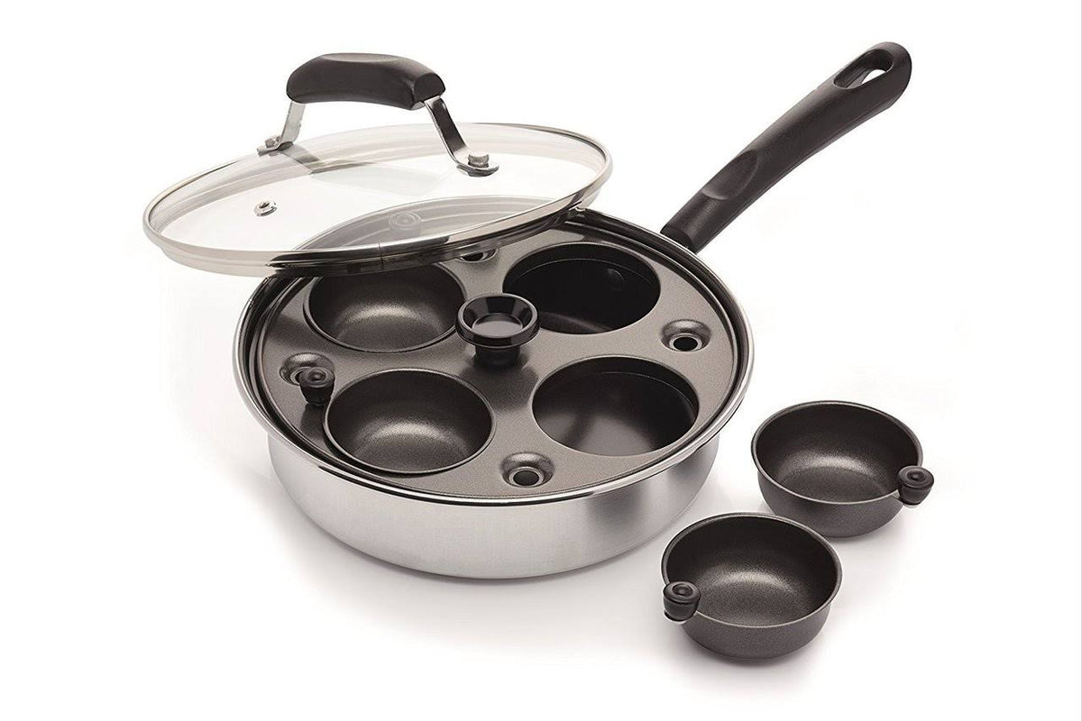4 Egg Poacher Pan, Carbon Steel, 21 cm X26305