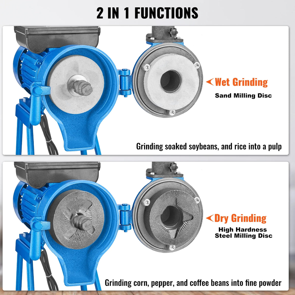 1500W Electric Grain Mill Grinder M529