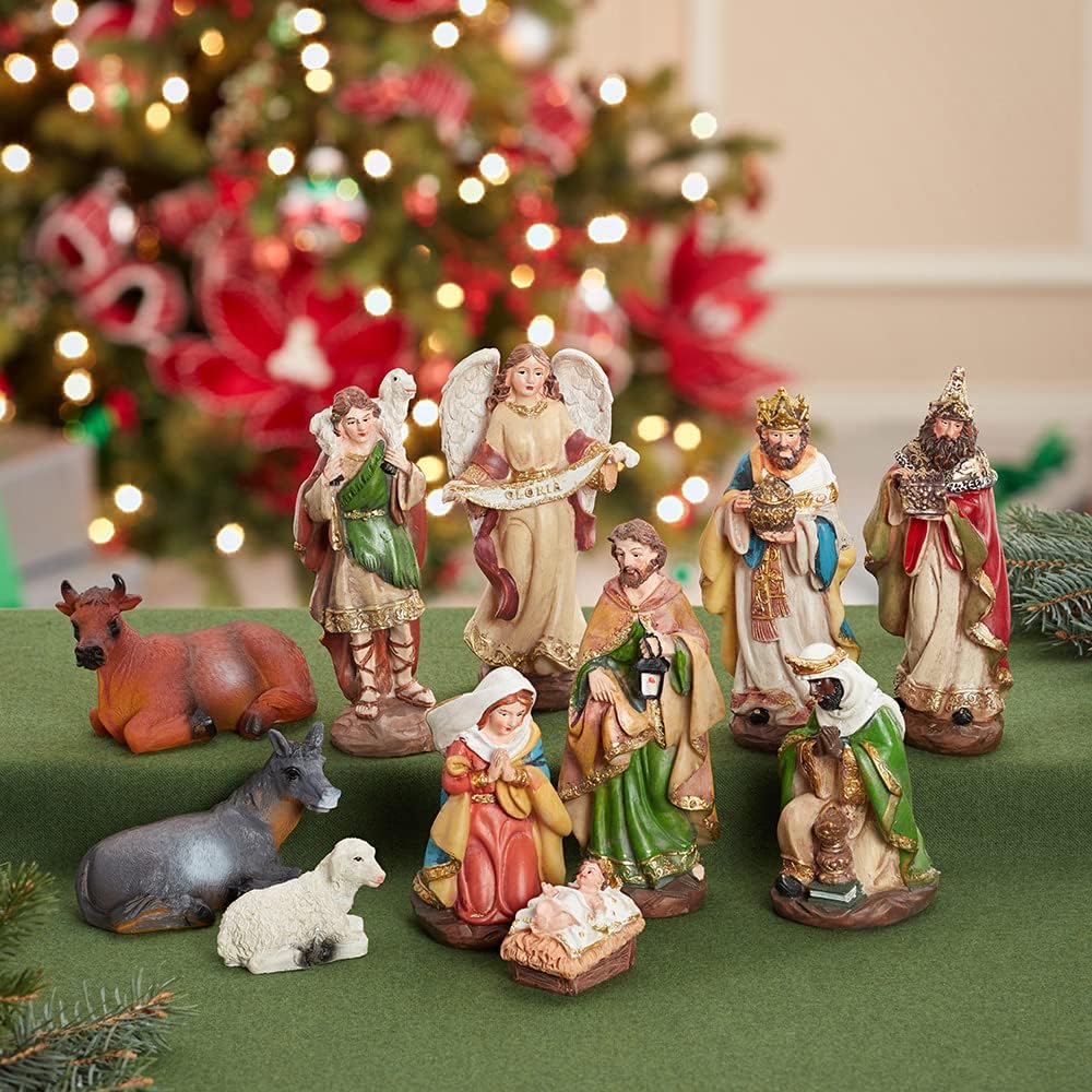 6" Nativity Set with 11 Figures O389857