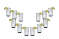 Stemless Juice Glasses 9 oz Clear Glassware Set of 12 K59553
