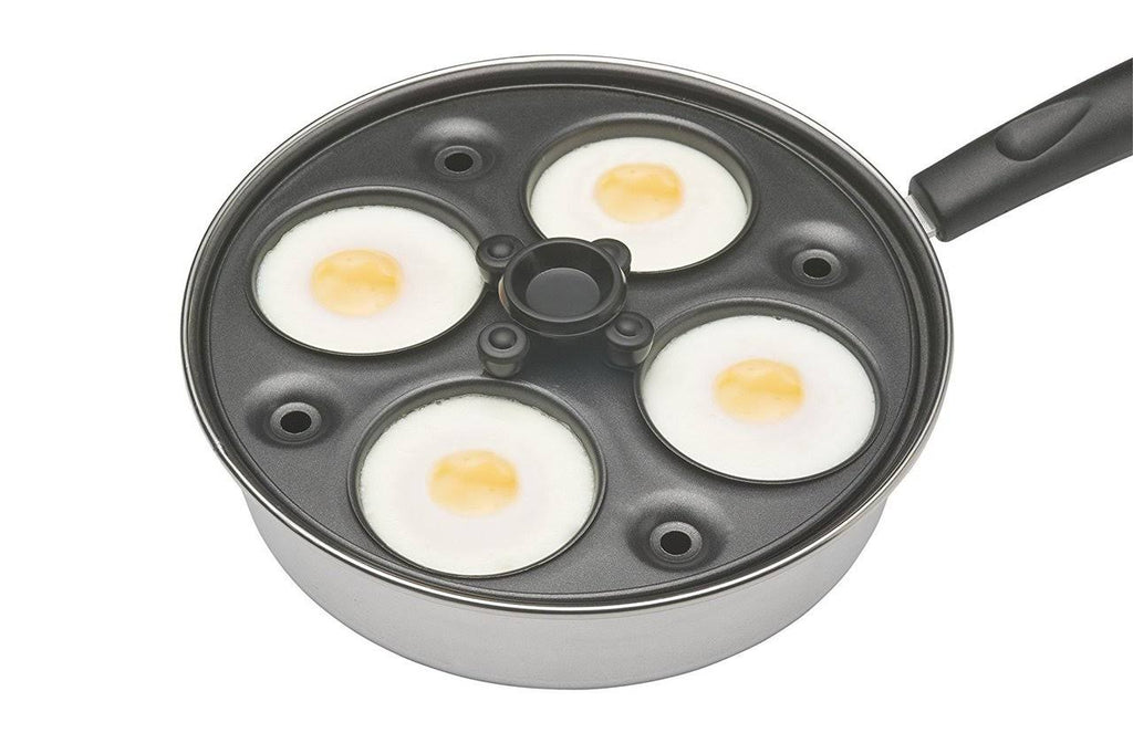 4 Egg Poacher Pan, Carbon Steel, 21 cm X26305