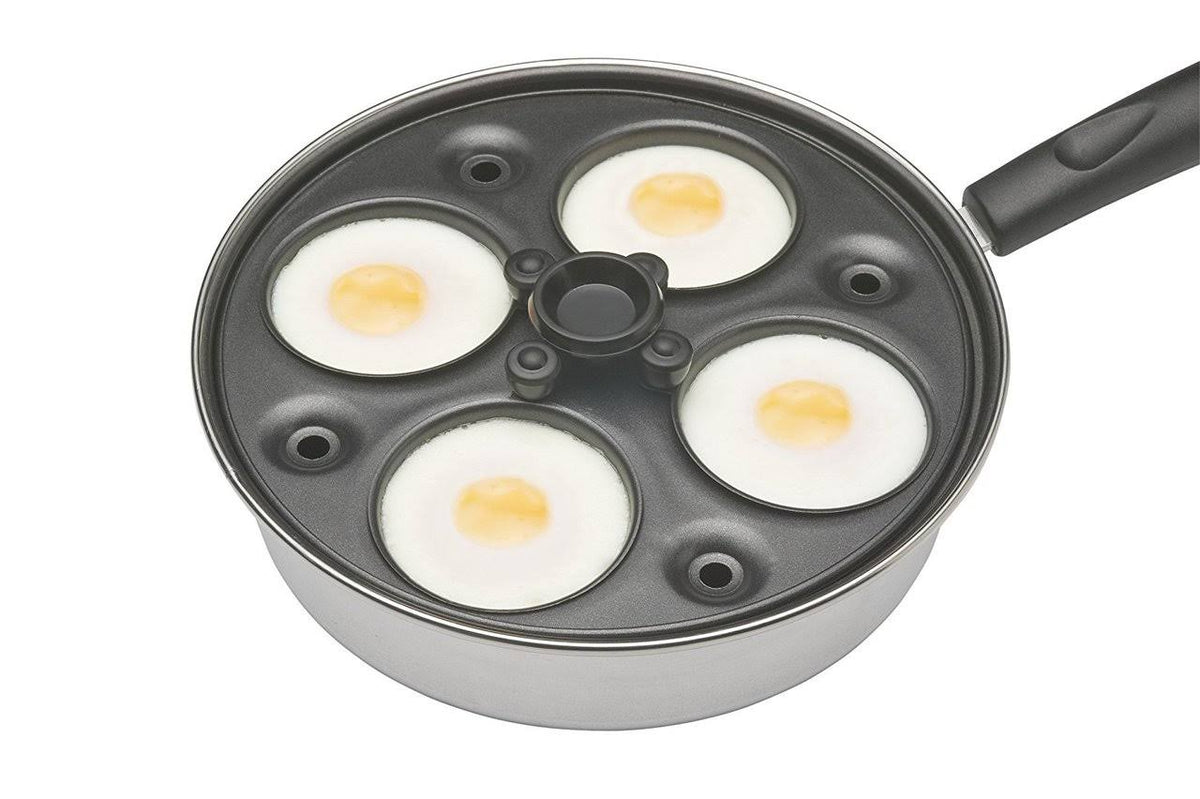 4 Egg Poacher Pan, Carbon Steel, 21 cm X26305