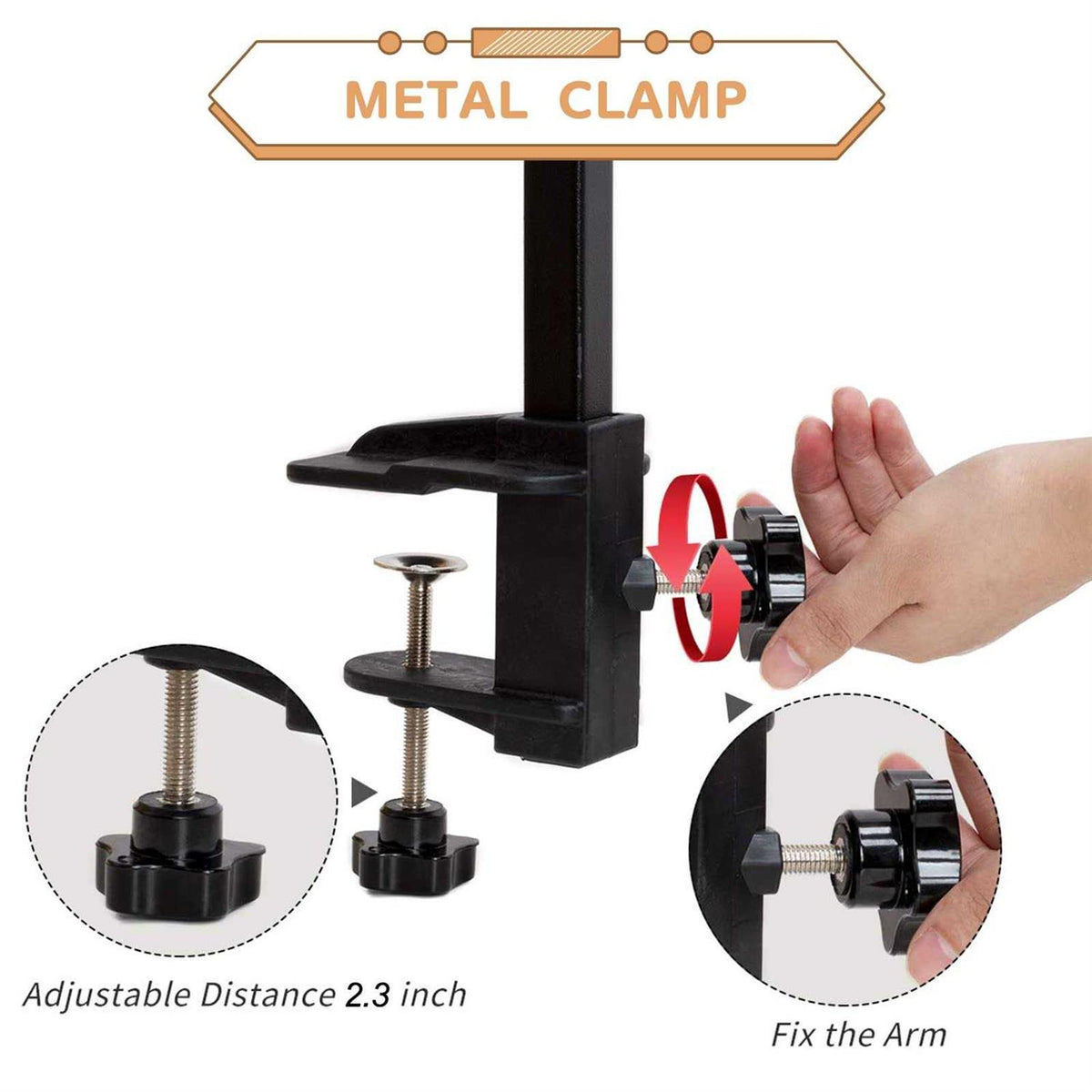 Dog Grooming Table Arm with Clamp and Post S58936