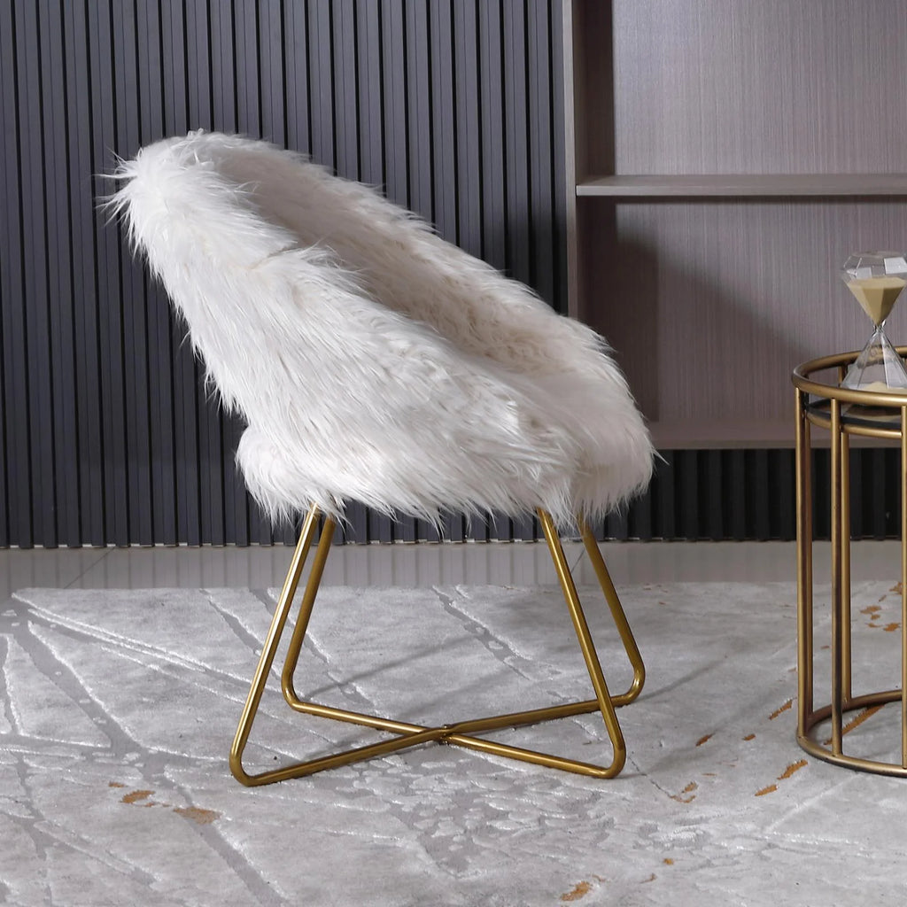 Off-White Bucket Chair F3172