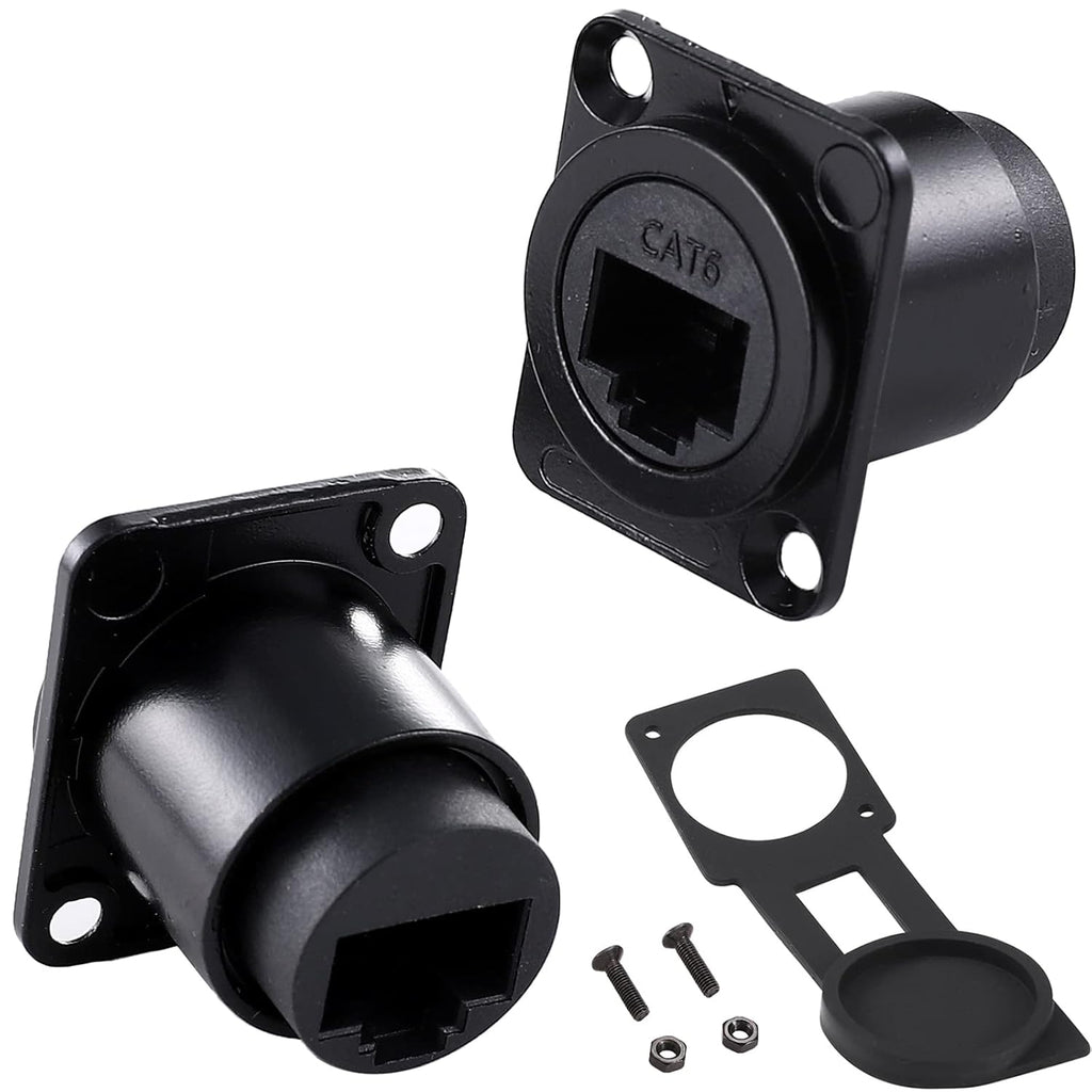 10 Pack Shielded RJ45 Panel Mount Coupler E28264