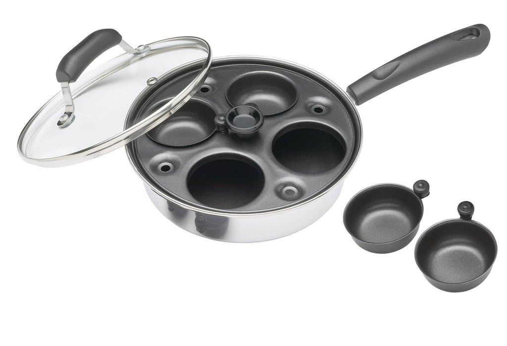 4 Egg Poacher Pan, Carbon Steel, 21 cm X26305
