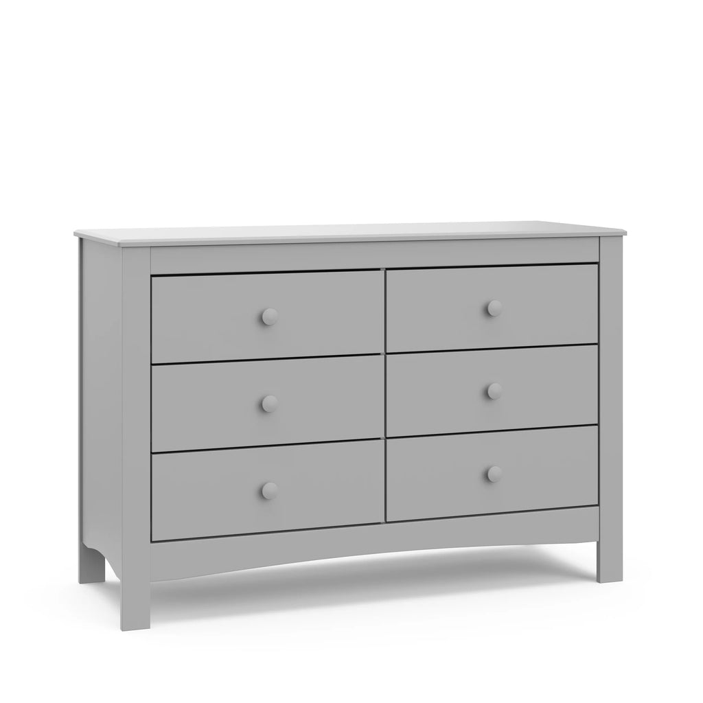 White 6 Drawer Double Dresser U355253