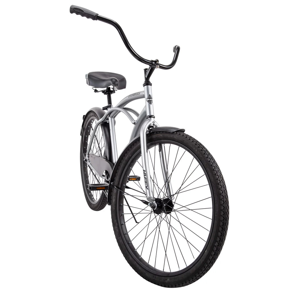 26 Men's Cruiser Bike Silver J2025