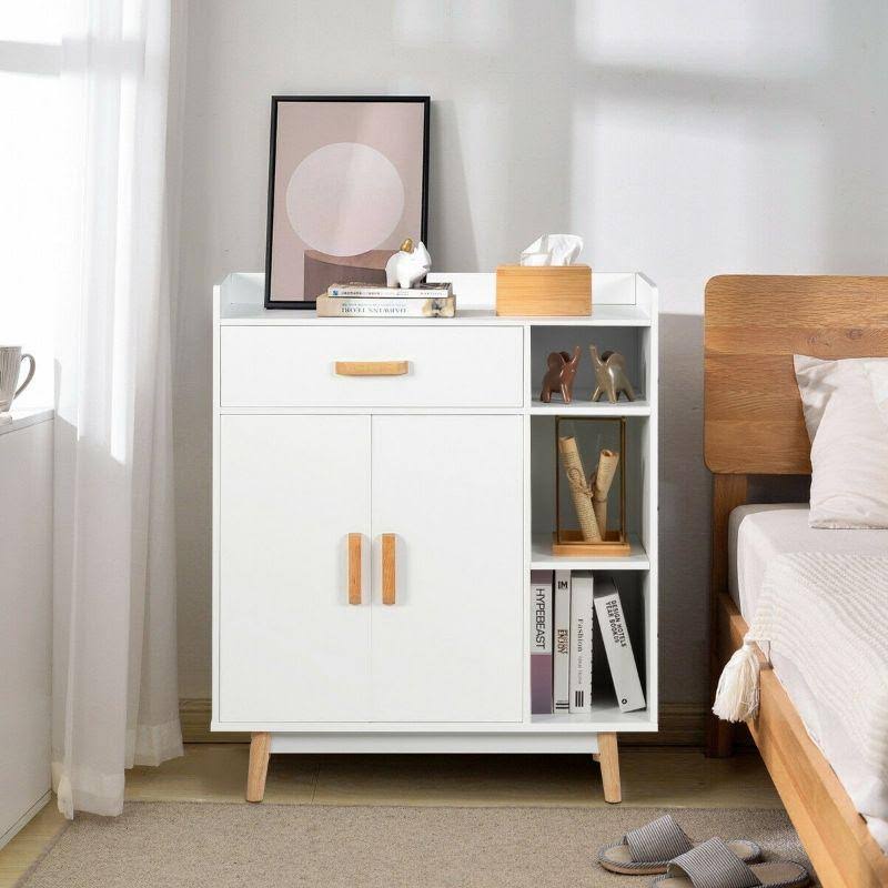 Floor Storage Cabinet Free Standing Cupboard Chest H60412