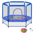 55'' Trampoline with Enclosure Net and Balls M250759