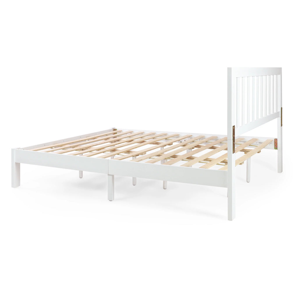 White Acacia Wood Queen Bed J571739