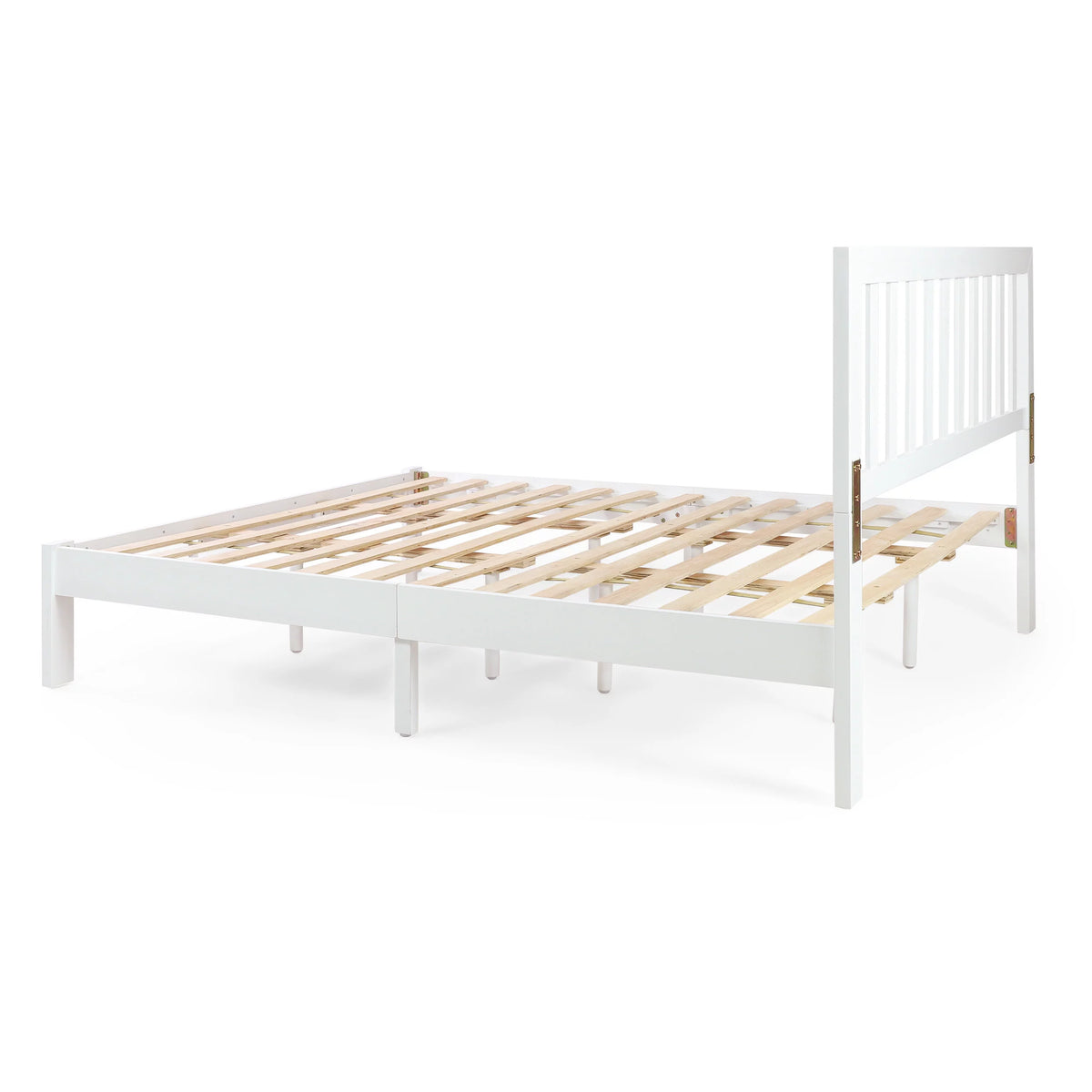 White Acacia Wood Queen Bed J571739