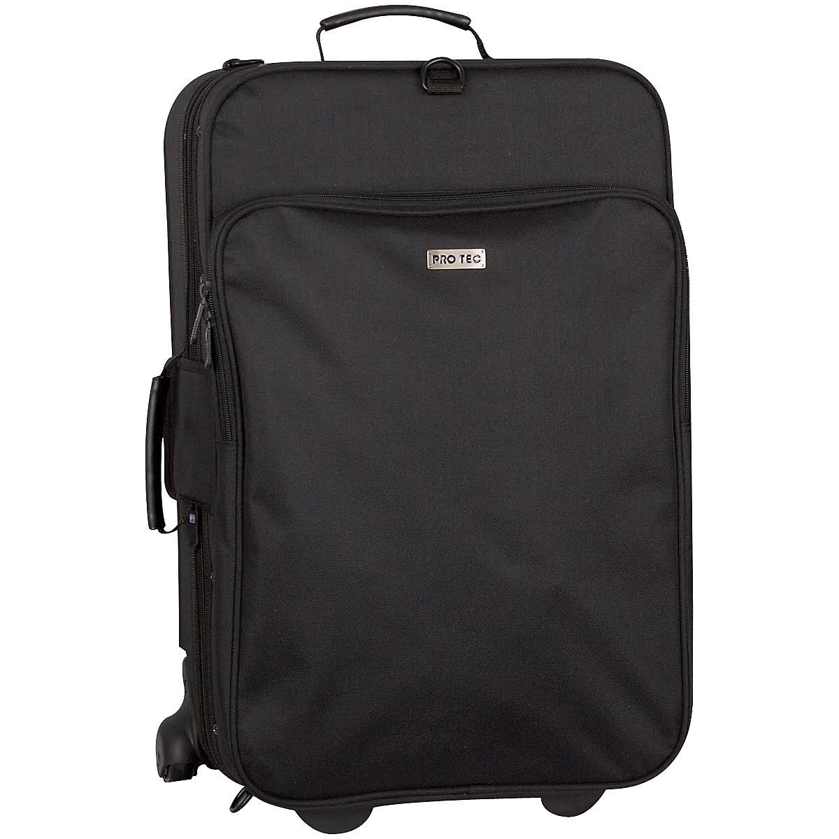 Black Triple Trumpet Case with Wheels C719
