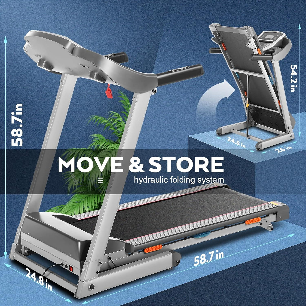 3.0 HP Electric Treadmill with Incline X810