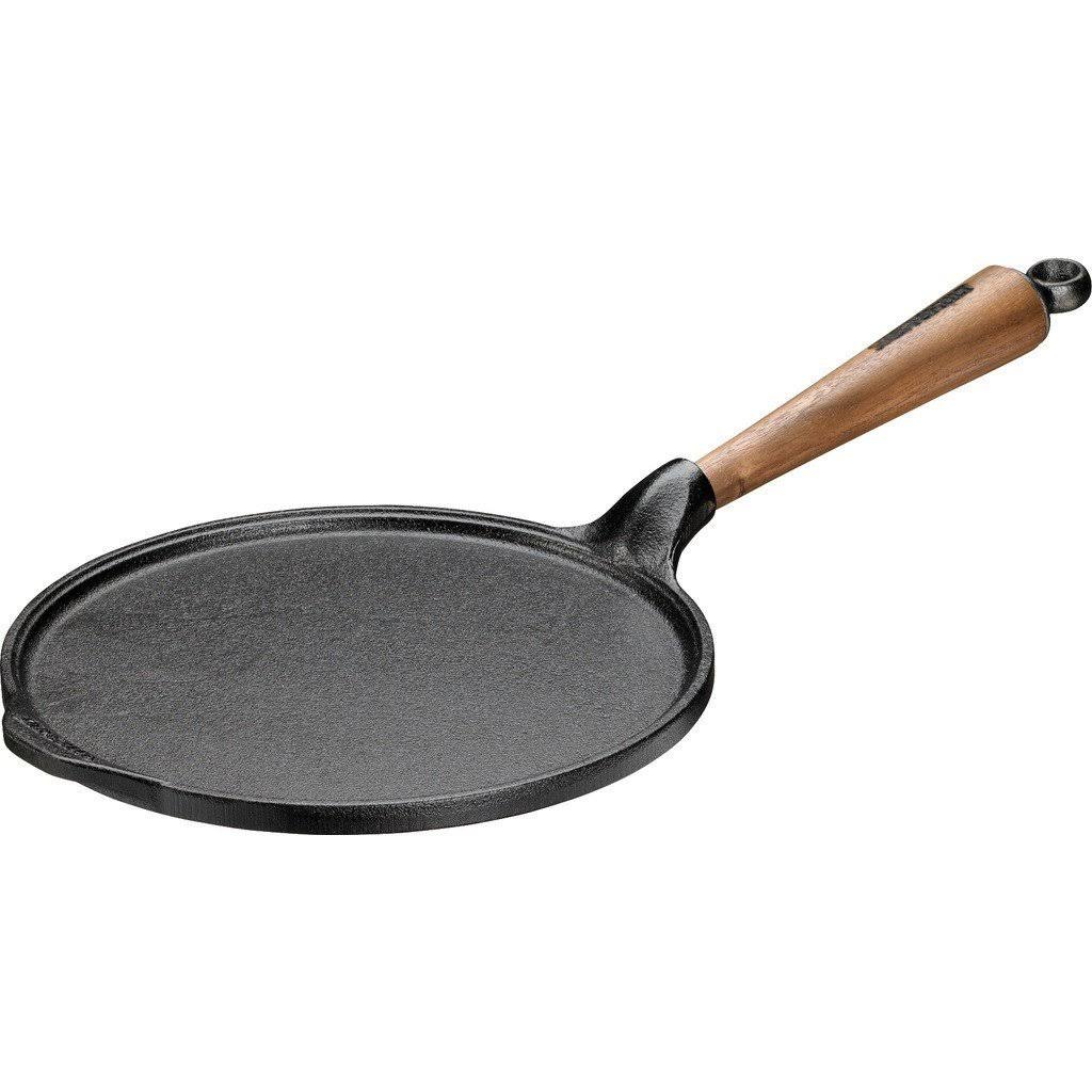 Cast Iron Pancake Pan Walnut Handle O9801