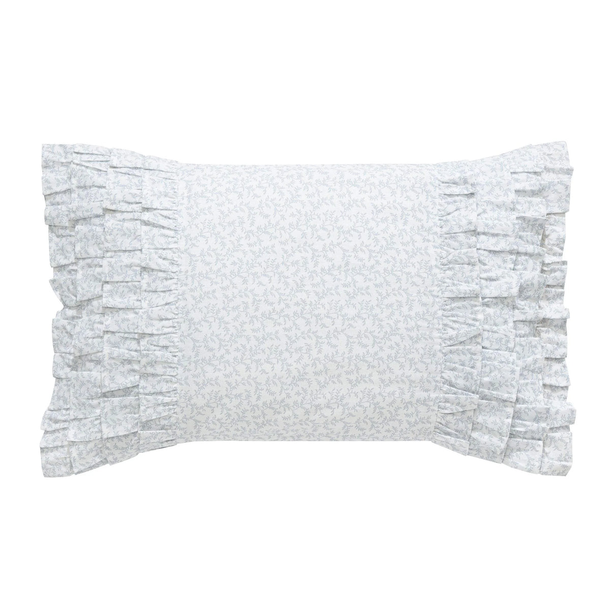 Cottage Blue Throw Pillow with Envelope Closure I641
