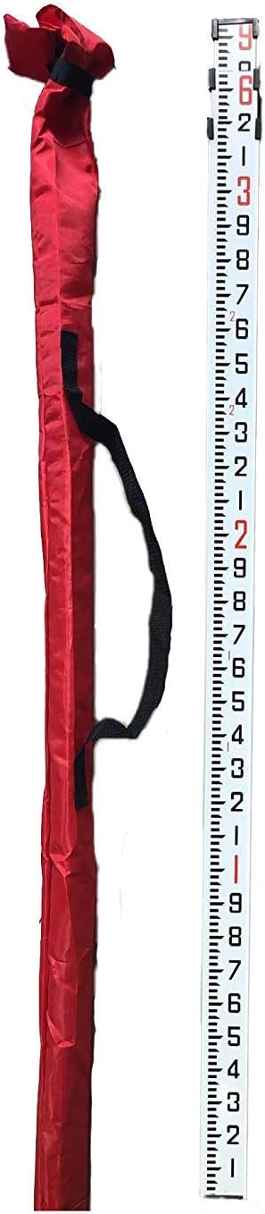 Aluminum Grade Rod with Carrying Case, 9 Foot, Pack of 2 U526116