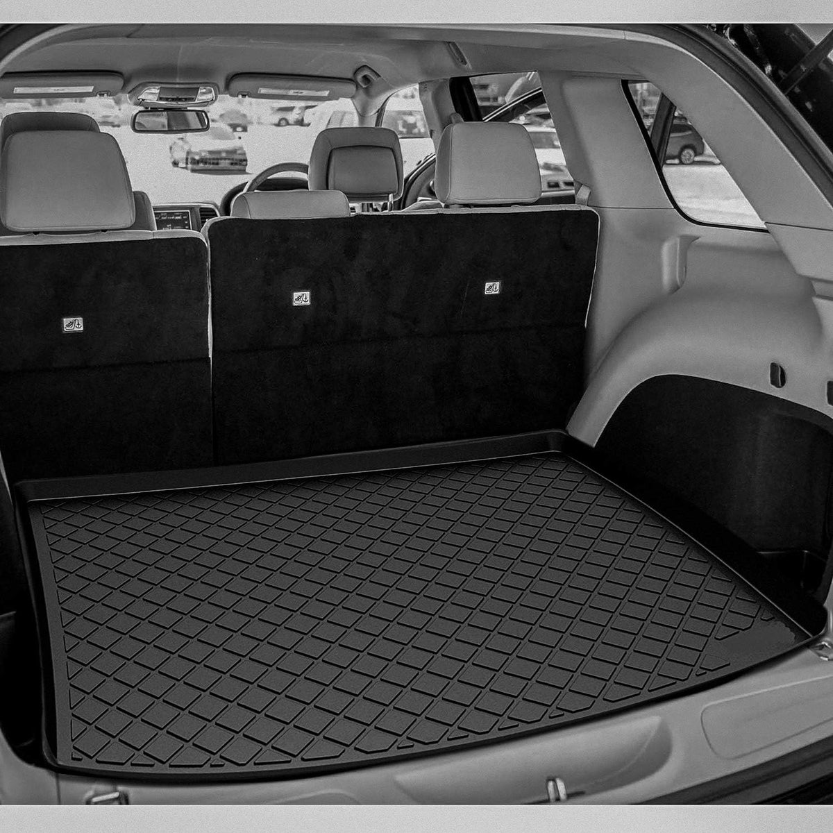 Waterproof Rear Trunk Cargo Mat Liner Black P318