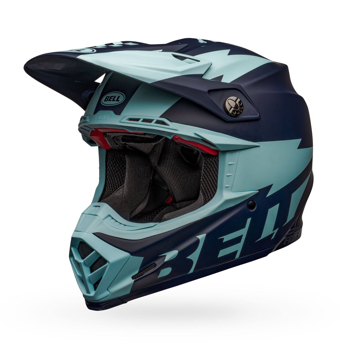Matte Navy Light Blue Moto-9 Flex Helmet B104
