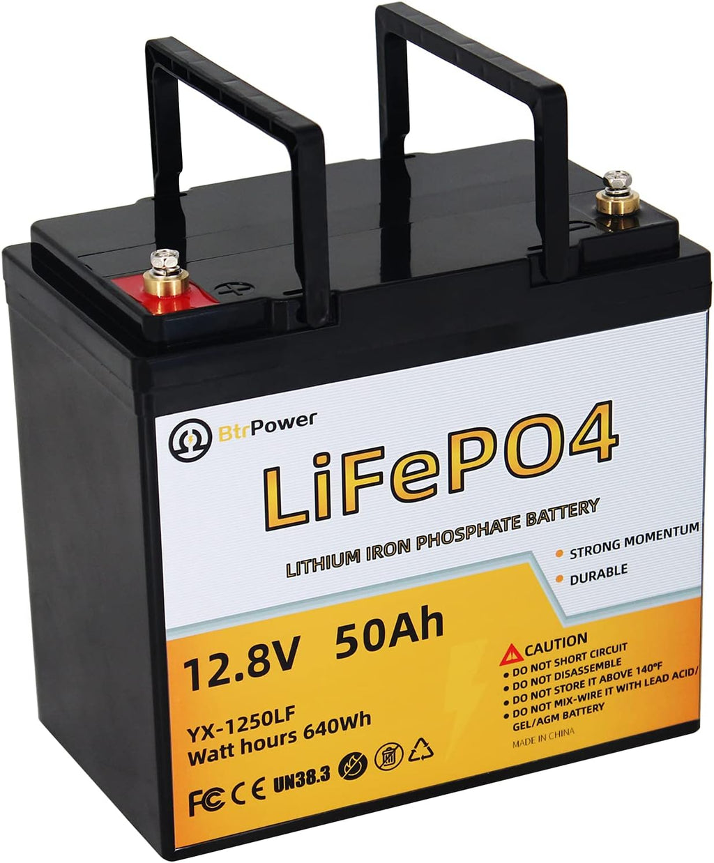 12V 200Ah LiFePO4 Deep Cycle Battery with 200A BMS N2007