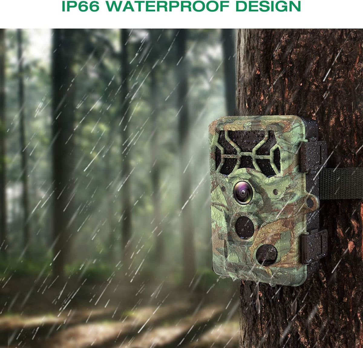 4K Native 30MP WiFi Bluetooth Trail Camera with Night Vision E526