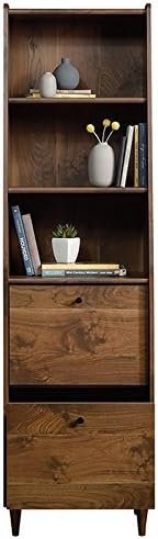 Vintage Wood 3 Shelf Bookcase with File Drawer C70987