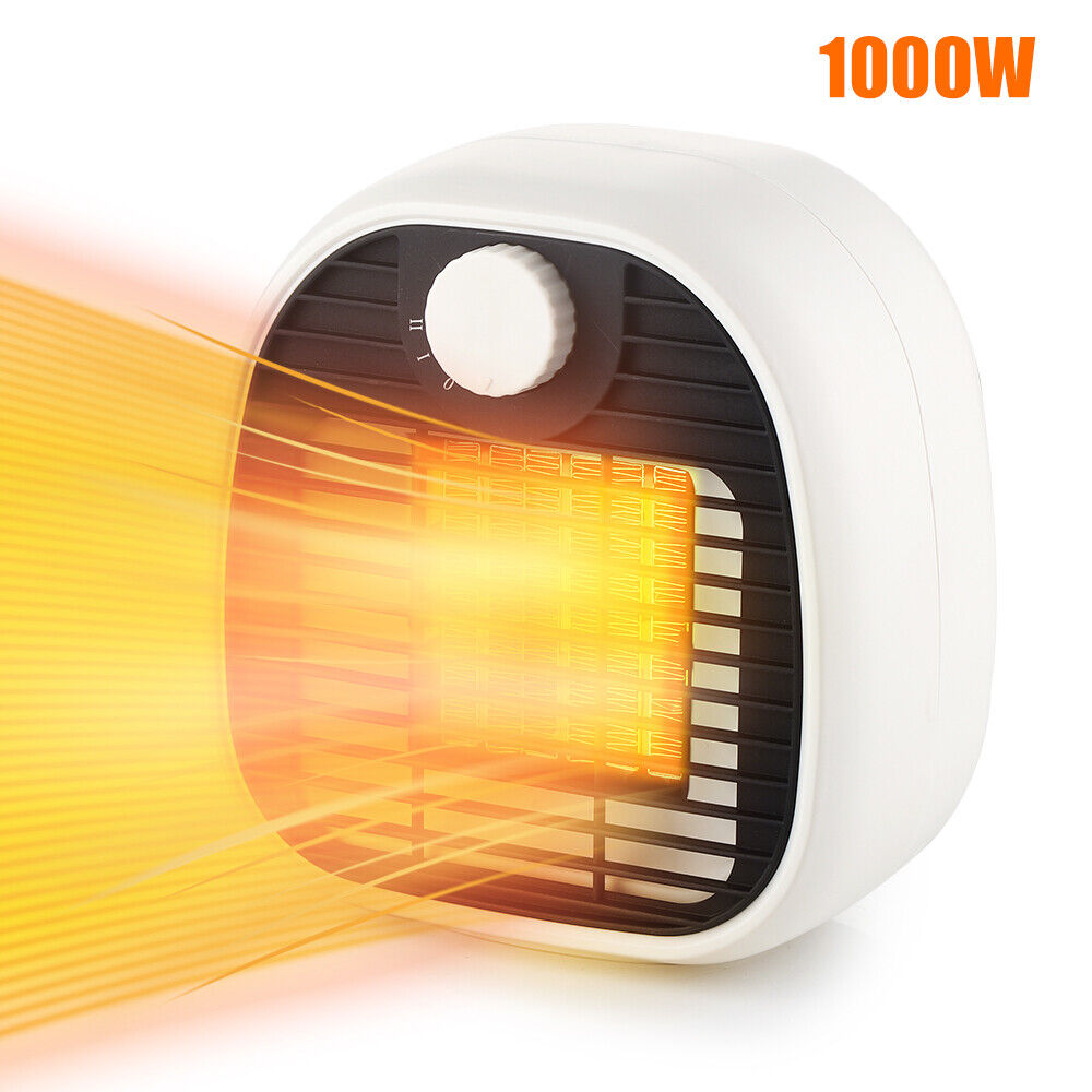 White Ceramic Electric Heater 1000W PTC G4502