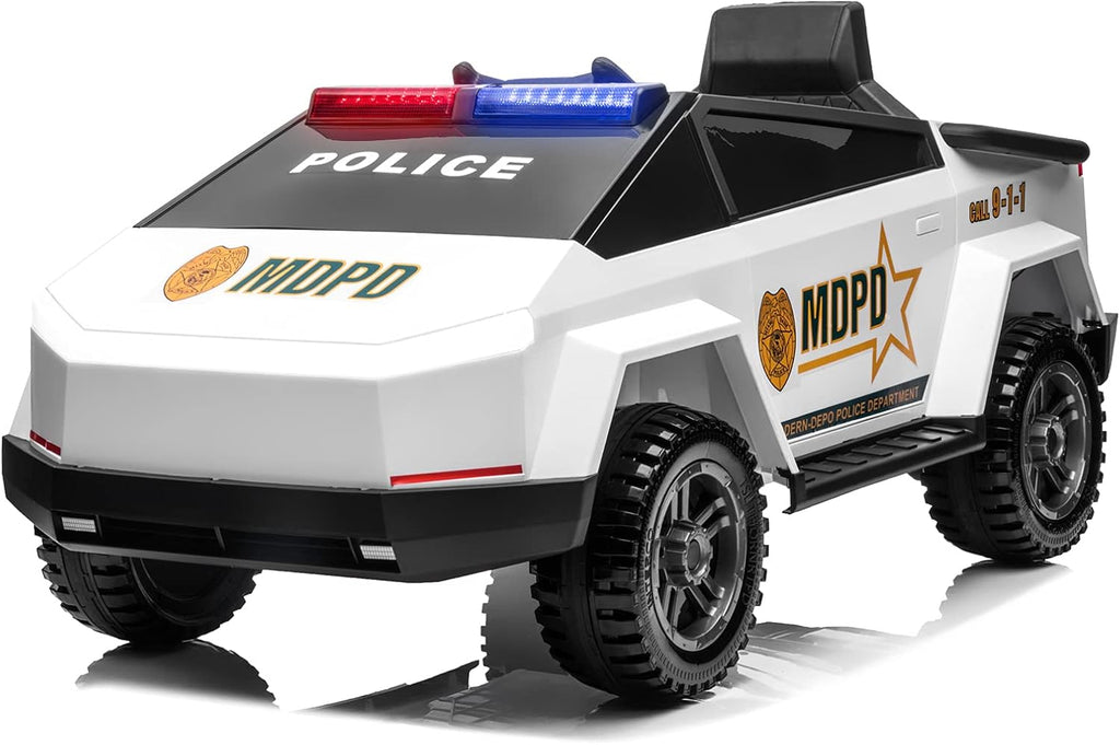 White Kids Electric Ride On Car with 12V Dual Motors and Parental Remote Control V1945