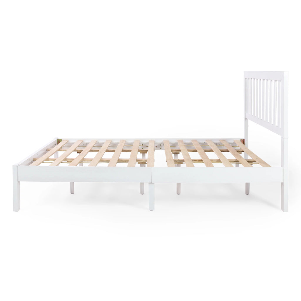 White Acacia Wood Queen Bed J571739