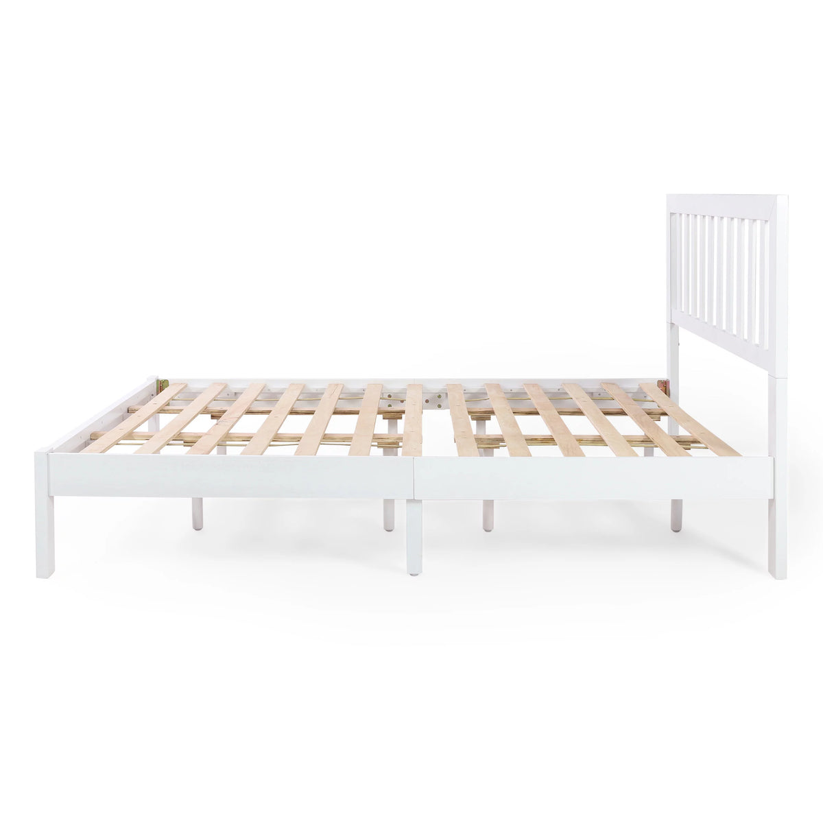 White Acacia Wood Queen Bed J571739