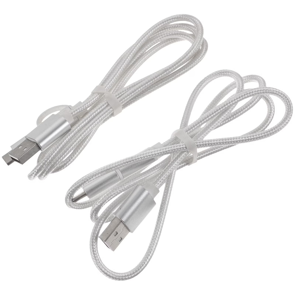 2 Pcs Phone Car Charger Cord Cables Data Line T535508