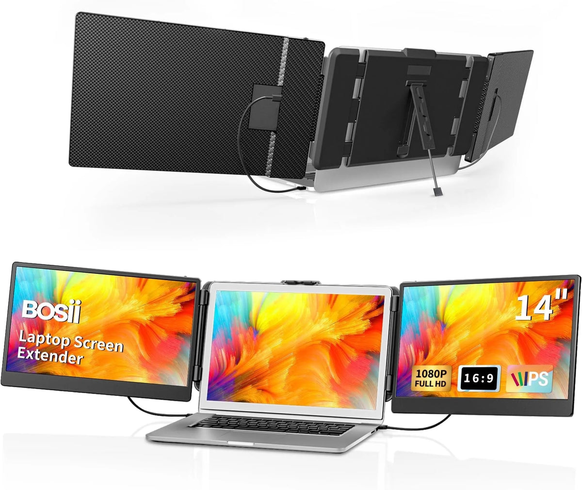14 Inch Triple IPS FHD 1080P HDMI USB-A Type-C Extended Monitor N37518