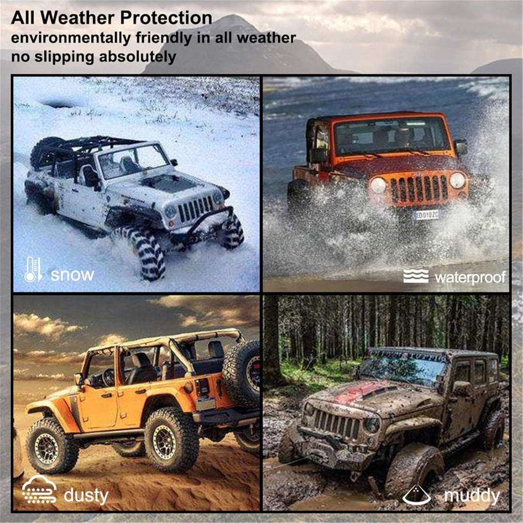 Cargo Mat Liner for 2015-2018 Wrangler JK 4 Door All Weather Rear Trunk Tray U309
