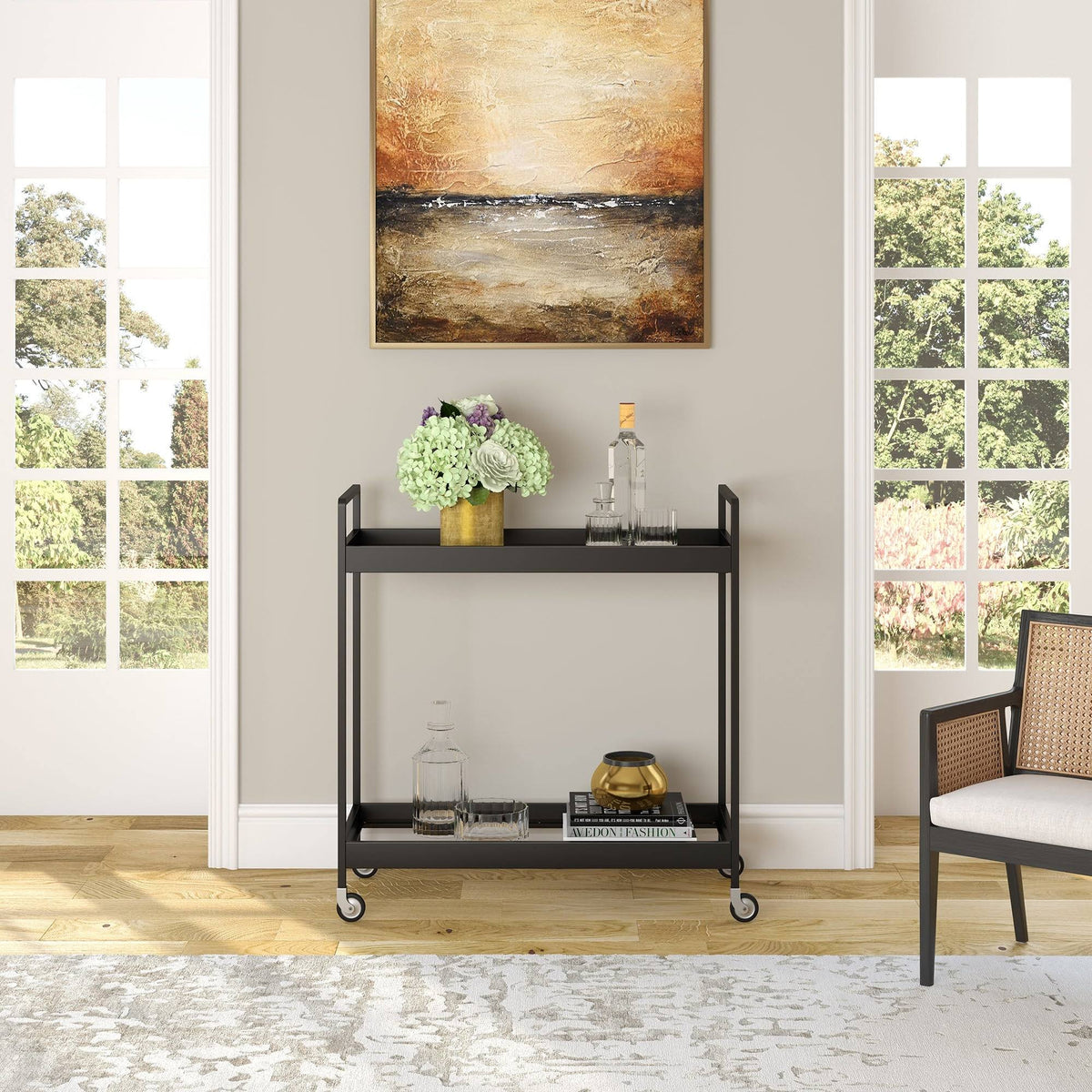 Brass Bar Cart T37365