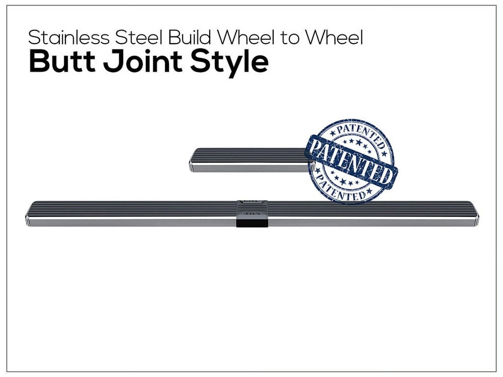 Running Boards 6 inches Silver Stainless Steel R5969