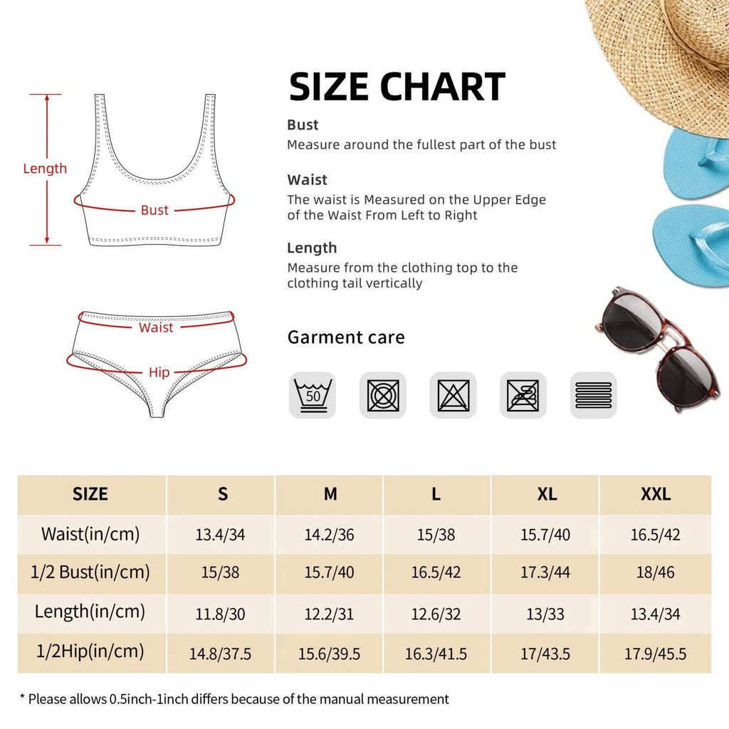 High Waisted Bikini Sets with Removable Soft Chest Pad N470